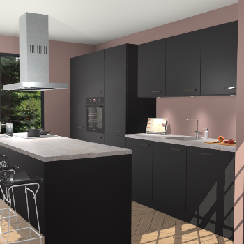 Zwarte keuken Straatsburg 51402