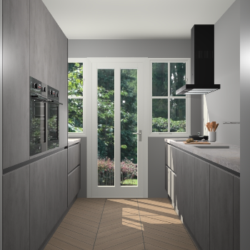 Beton Antraciet greeploze keuken Olympia 88963