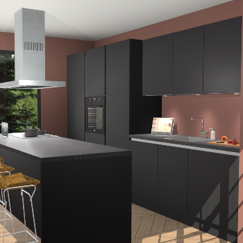 Zwarte Greeploze keuken Straatsburg 51393