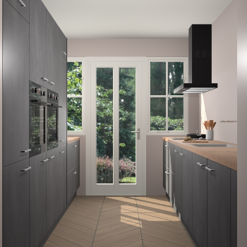 Beton Zwarte keuken Olympia 88972