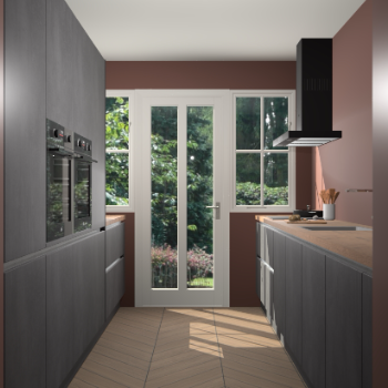 Beton Zwarte greeploze keuken Olympia 88973