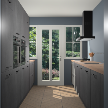 Beton Zwarte keuken Olympia 88974