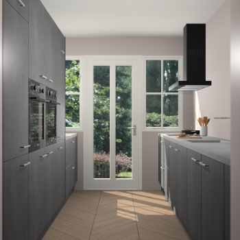 Beton Zwarte keuken Olympia 88978