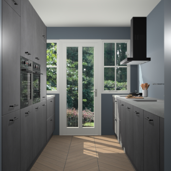 Beton Zwarte keuken Olympia 88980