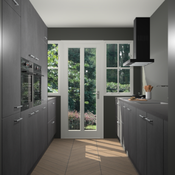 Beton Zwarte keuken Olympia 88983