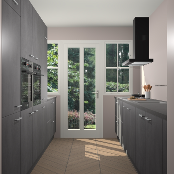 Beton Zwarte keuken Olympia 88984