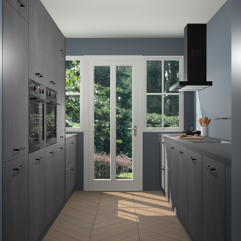 Beton Zwarte keuken Olympia 88986