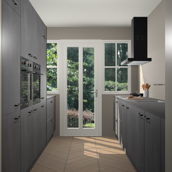 Beton Zwarte keuken Olympia 88987