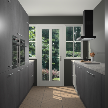 Beton Zwarte keuken Olympia 88991