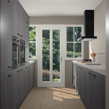 Beton Zwarte keuken Olympia 89009