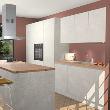 Beton Opal Greeploze keuken Straatsburg 50863