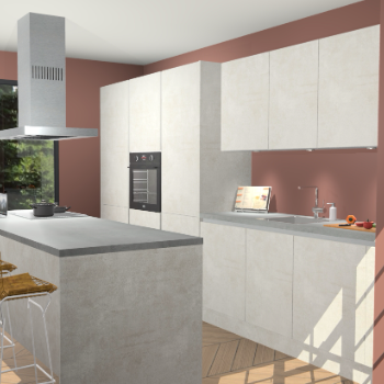 Beton Opal Greeploze keuken Straatsburg 50921