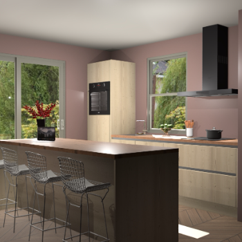 Vuren greeploze keuken Toulouse 52032