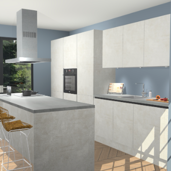 Beton Opal Greeploze keuken Straatsburg 50924