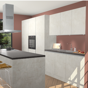 Beton Opal Greeploze keuken Straatsburg 51057