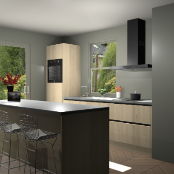 Vuren greeploze keuken Toulouse 52072