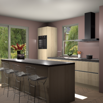 Vuren greeploze keuken Toulouse 52090