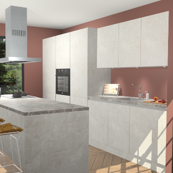 Beton Opal Greeploze keuken Straatsburg 51058