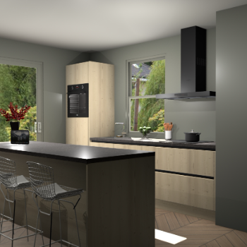 Vuren greeploze keuken Toulouse 52093