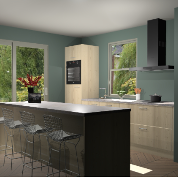 Vuren keuken Toulouse 52108