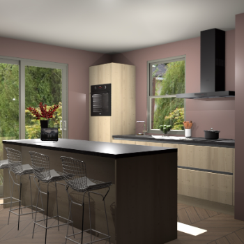 Vuren greeploze keuken Toulouse 52152