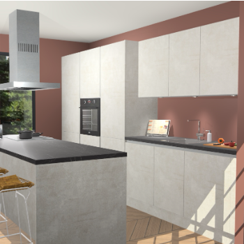 Beton Opal Greeploze keuken Straatsburg 51060