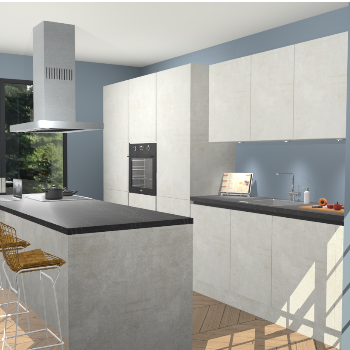 Beton Opal Greeploze keuken Straatsburg 51072