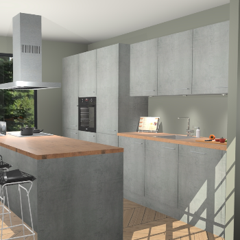 Beton Parelgrijs keuken Straatsburg 51078