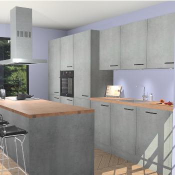 Beton Parelgrijs keuken Straatsburg 51085