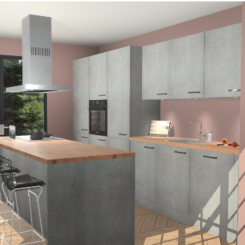 Beton Parelgrijs keuken Straatsburg 51087