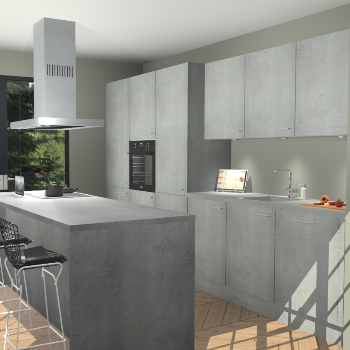 Beton Parelgrijs keuken Straatsburg 52036
