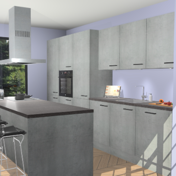 Beton Parelgrijs keuken Straatsburg 52052