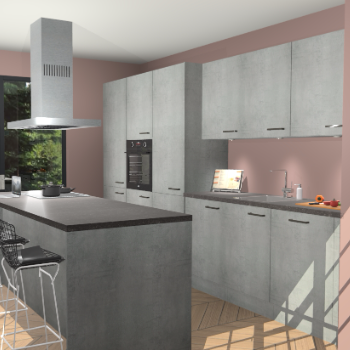 Beton Parelgrijs keuken Straatsburg 52057