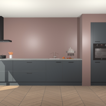 Onyxgrijze keuken Calgary 86066