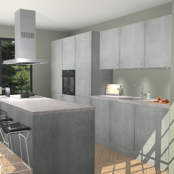 Beton Parelgrijs keuken Straatsburg 52039