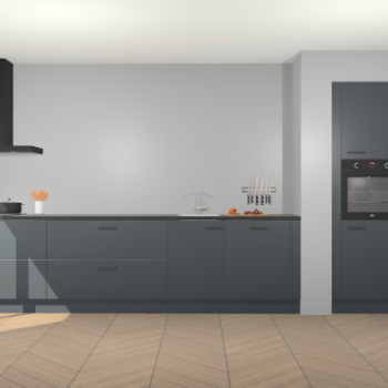 Onyxgrijze keuken Calgary 86073