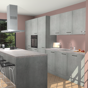 Beton Parelgrijs keuken Straatsburg 52059