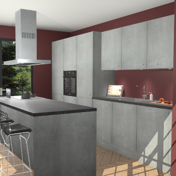 Beton Parelgrijs keuken Straatsburg 52045