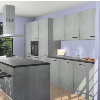 Beton Parelgrijs keuken Straatsburg 52055