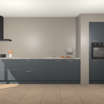 Onyxgrijze keuken Calgary 86075