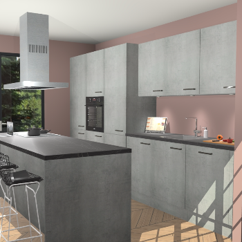 Beton Parelgrijs keuken Straatsburg 52060