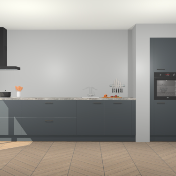 Onyxgrijze keuken Calgary 86078