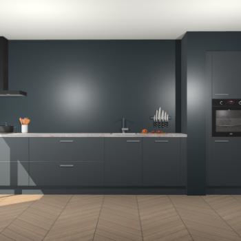 Onyxgrijze keuken Calgary 86080