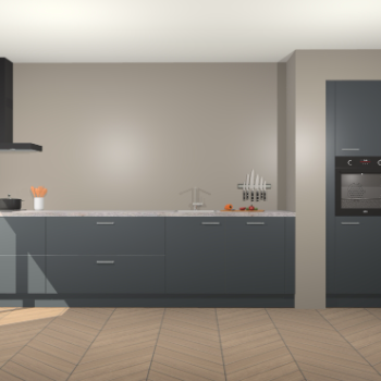 Onyxgrijze keuken Calgary 86081