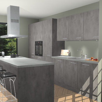 Beton Antraciet keuken Straatsburg 52210