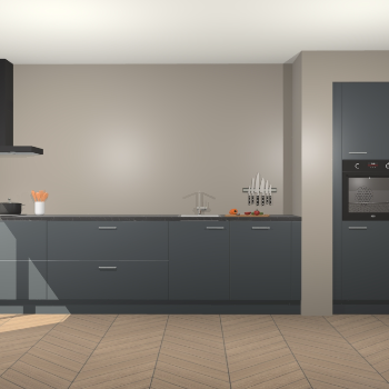 Onyxgrijze keuken Calgary 86175