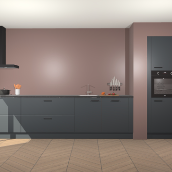 Onyxgrijze keuken Calgary 86177