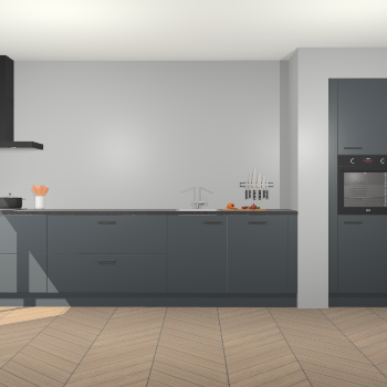 Onyxgrijze keuken Calgary 86178