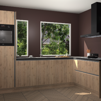 Madera natuur greeploze keuken Cannes 71214