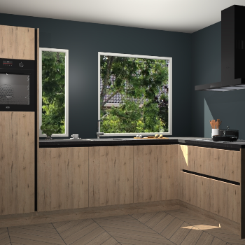 Madera natuur greeploze keuken Cannes 71217
